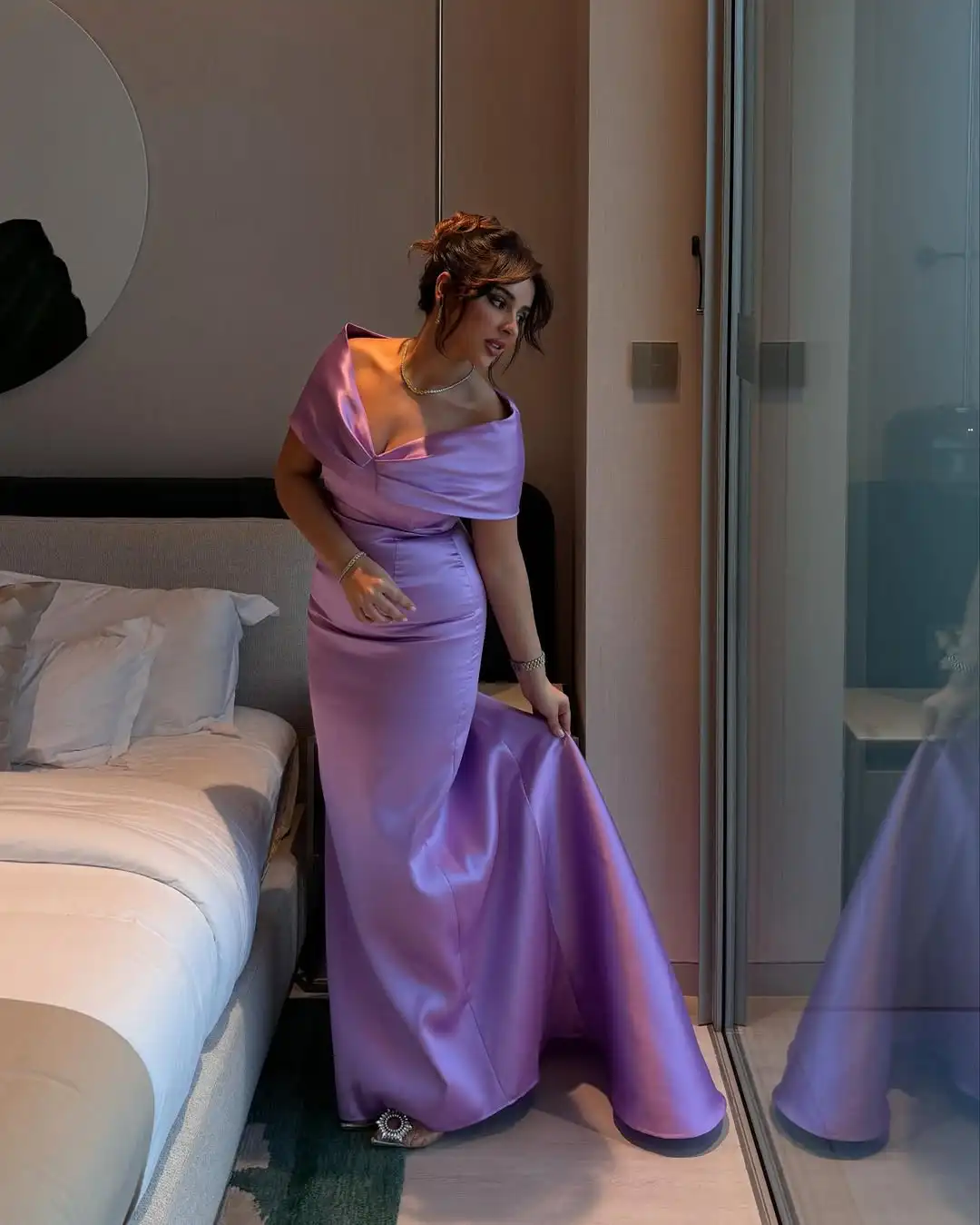 

Вечерние платья с открытыми плечами по индивидуальному заказу, плиссированные платья для выпускного вечера без рукавов, длиной до пола, Vestidos De Noches