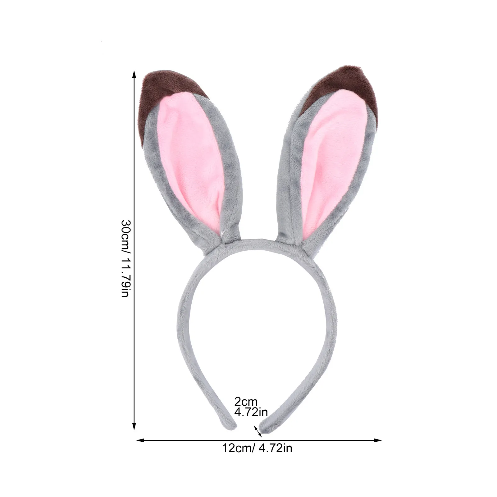 Bunny Ear Headband Ideal for Friends Families Great Gift Lightweight Comfortable Party Headwear for Birthday Costume Fun