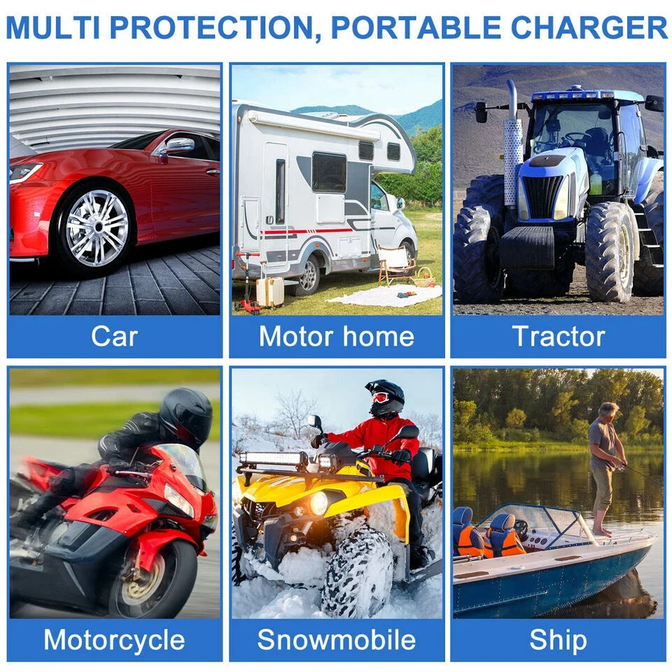 30W Solar Panel 12V Trickle Charger Battery Charger Kit Maintainer Boat Car RV view 3
