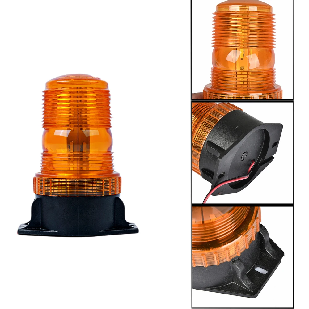 12V-24V 30 LED Roof Warning Strobe Light High Visibility Emergency Safety Lamp Universal Waterproof Auto Accessories