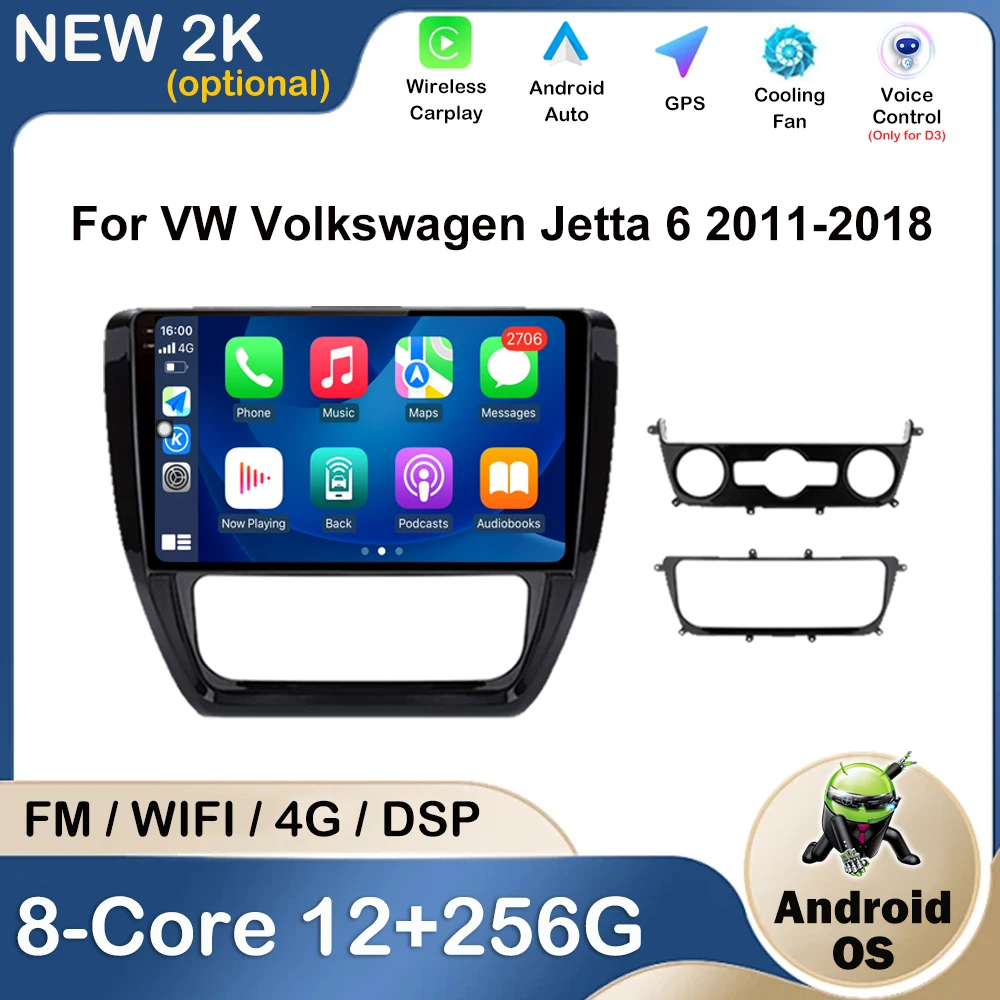 

10 '' Android OS For VW Volkswagen Jetta 6 2011 - 2018 GPS Navi Car Radio Multimedia Player WiFi+4G Bluetooth DSP HD Screen