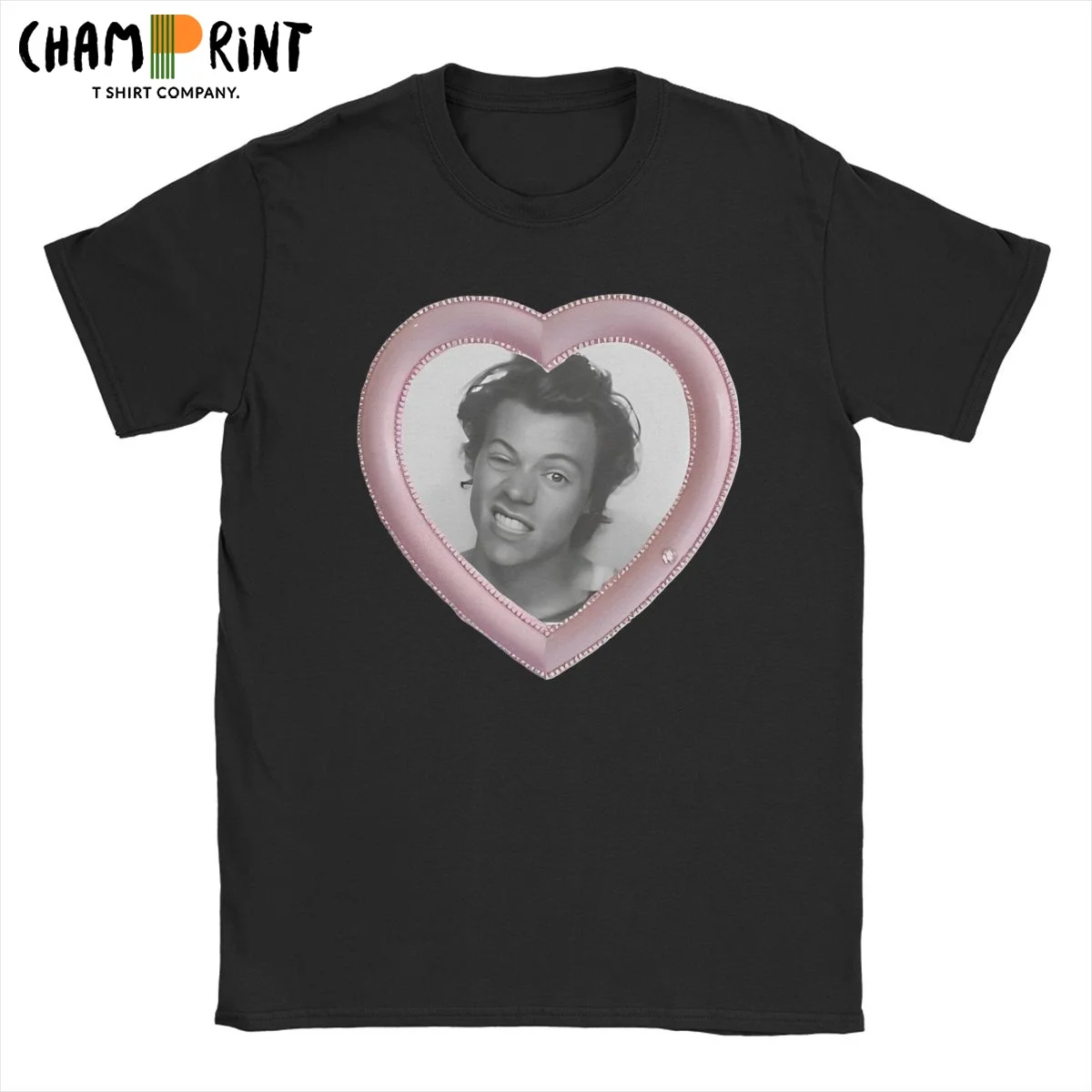 

Men Harrys Styles Heart T Shirts Clothes Funny Short Sleeve Crew Neck Tee Shirt Graphic Printed T-Shirts