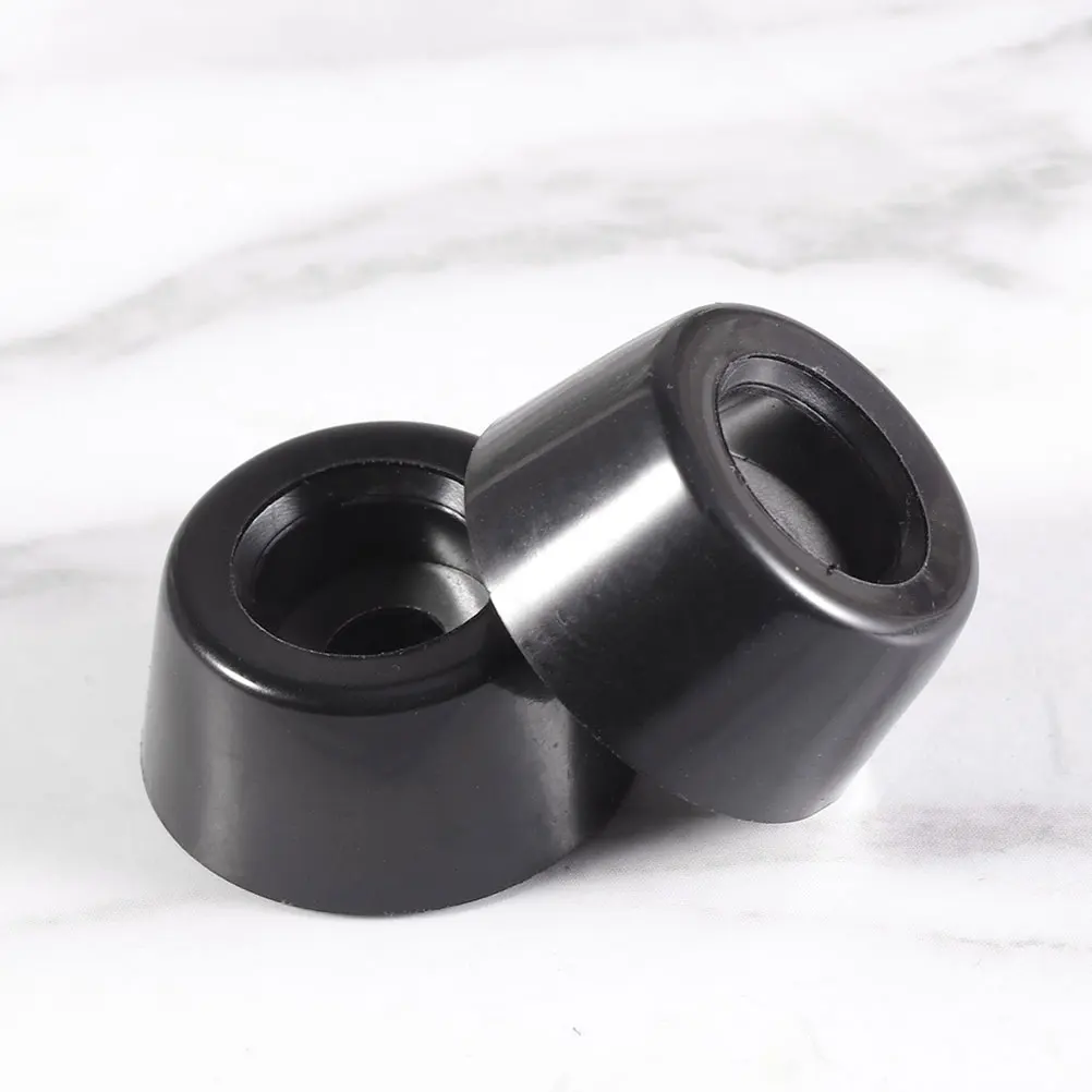 

20pcs Silicone Chair Leg Covers Black Round Shape Anti-Slip Floor Protector For Furniture Table Feet Caps Machine Device