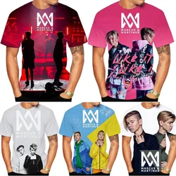 Popular Twins Singer Duo Marcus & Martinus 3D Print Men/Women T Shirt Fashion Trend Short Sleeve Top Summer Streetwear Tee Shirt