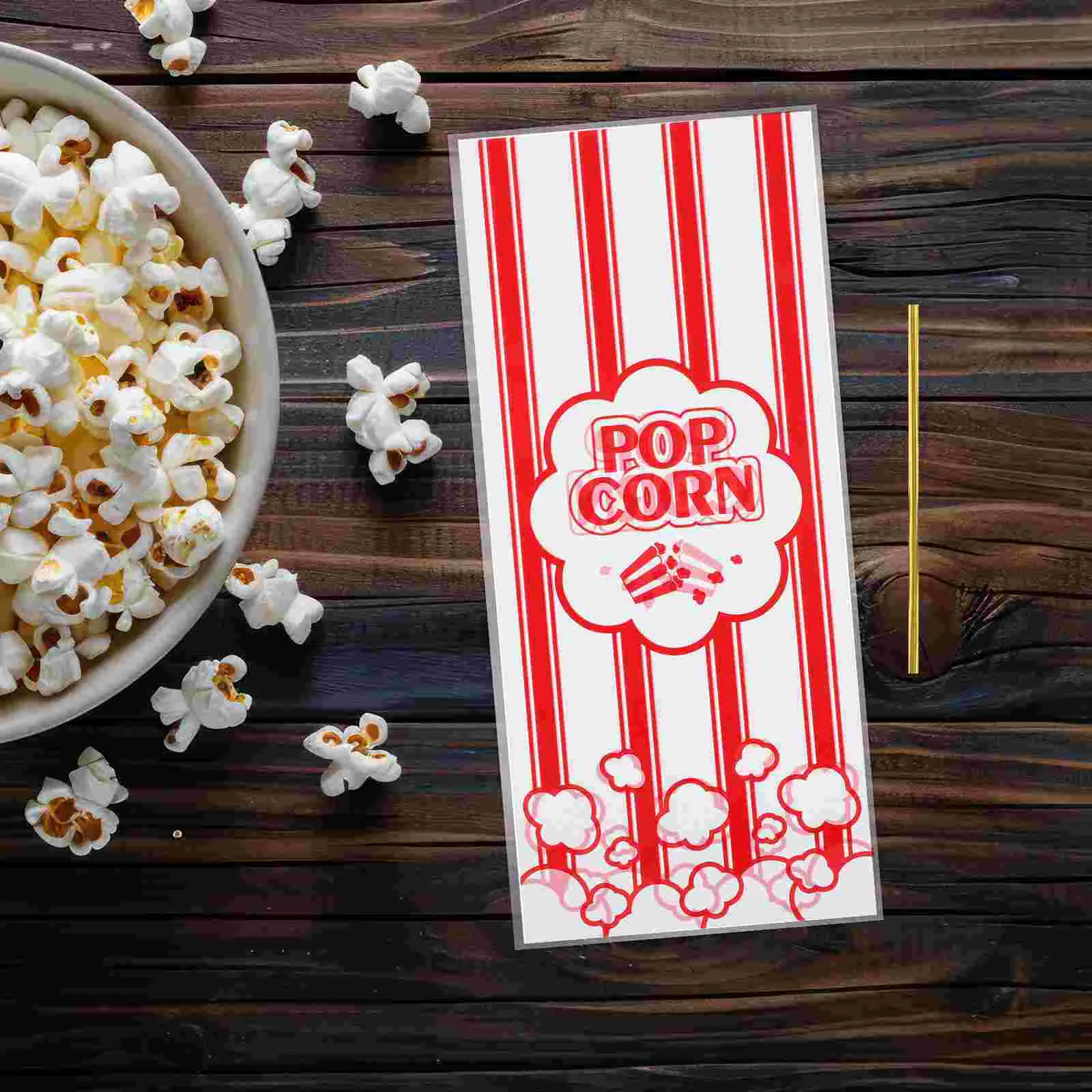 100 قطعة حقيبة هدايا صغيرة أكياس الفشار الميكروويف السائبة علاج الخدمات الفردية المعجنات الصغيرة