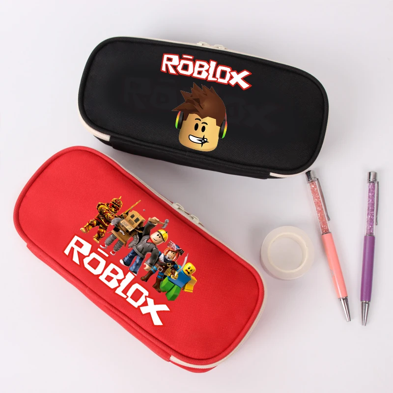 Roblox Pencil Case Student Product Girl Boy Pen Case Bag Game Anime Figure Large Capacity Pencil Box Pouch Stationery Supplies