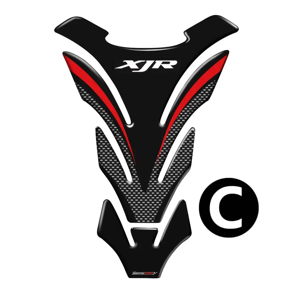 Motorcycle FOR YAMAHA XJR400 XJR1200 XJR1300 Tankpad Sticker Fishbone 3D Tank Pad Stickers Oil Gas Protector Cover Decoration