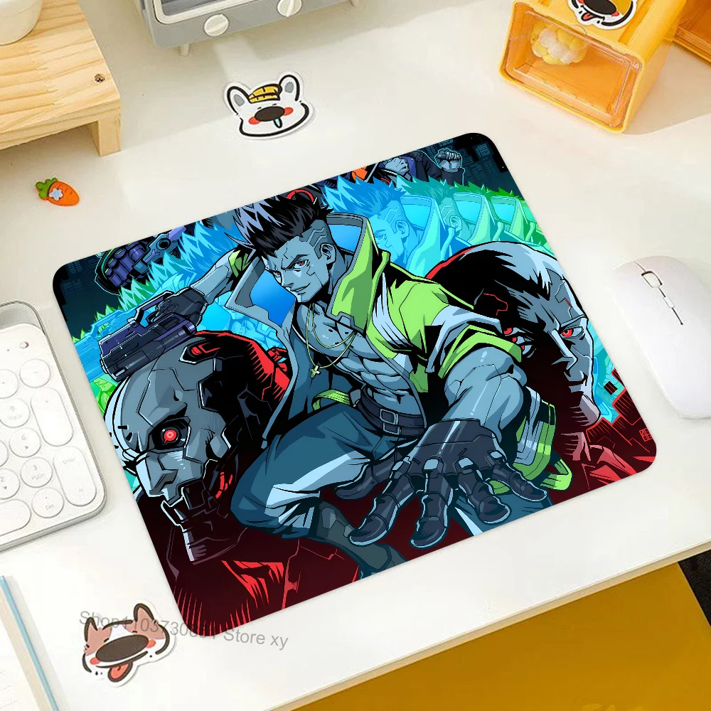 Anime Cyberpunk Edgerunners Mousepad Small LockEdge Mouse Pad For Gamers Computer Desk Pad Rectangular Anti-slip Rubber