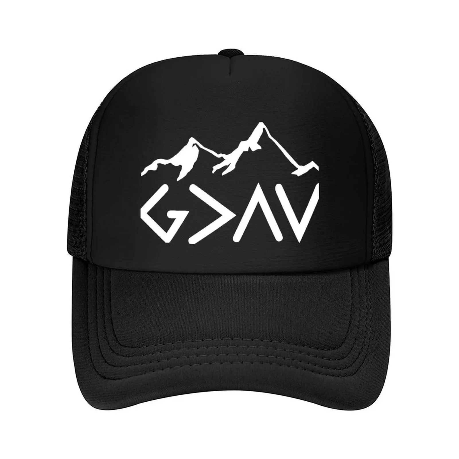 

God is greater than highs and lows qoute design Baseball Cap Christmas Hat Designer Hat |-F-| Hat Man For The Sun Ladies Men's