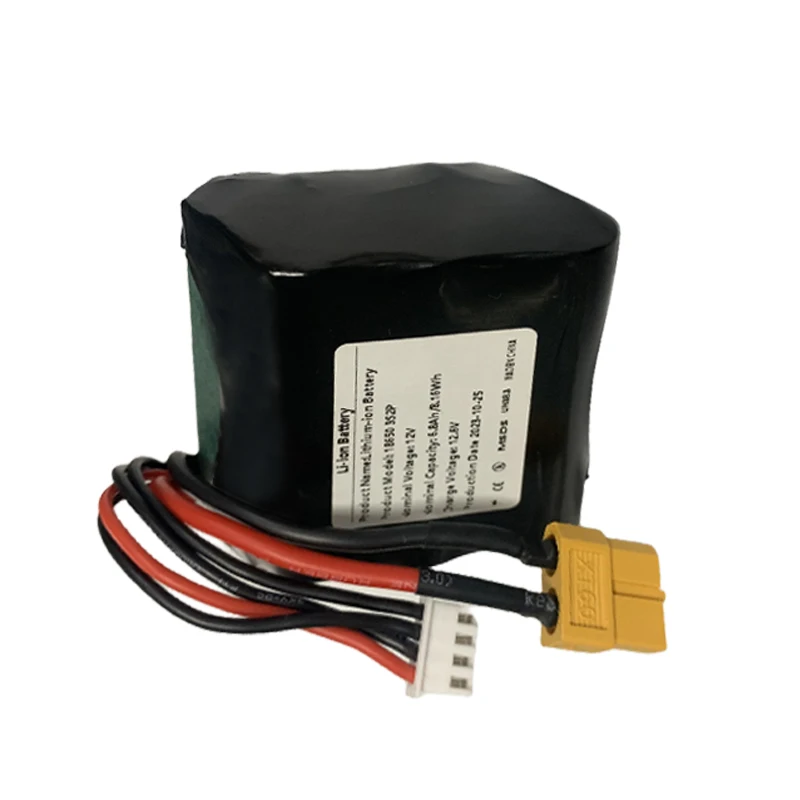 12V 6.8Ah 18650 lithium battery pack high current, high power battery for UAV model electric toy car