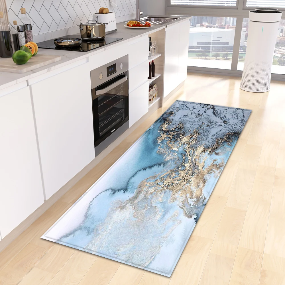 Modern Kitchen Mat Home Entrance Doormat Bedroom Children Living Room Floor Decoration Carpet Bath Hallway Balcony Anti-Slip Rug