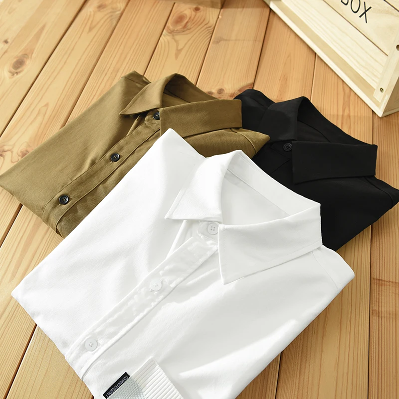 

Новый стиль, повседневные качественные хлопковые брендовые рубашки с длинными рукавами для мужчин, верхняя одежда, толстая и удобная с персонализированным карманом Camisa