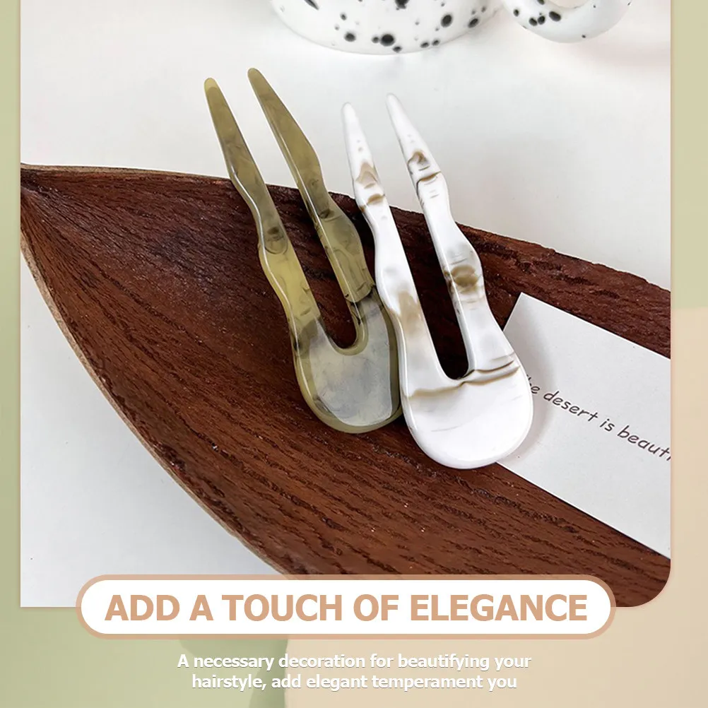 

Retro Hairpin Simple Elegant Hair Fork Hair Styling Tool for Women Party Festival Daily Use Bun Updo Accessories