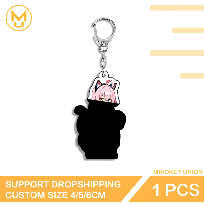 Takanashi Hoshino Kawaii Key Holder Trendy Acrylic Pendant Keyring Treasure Keepsake Gift Suitable For Bag Ornament Charm