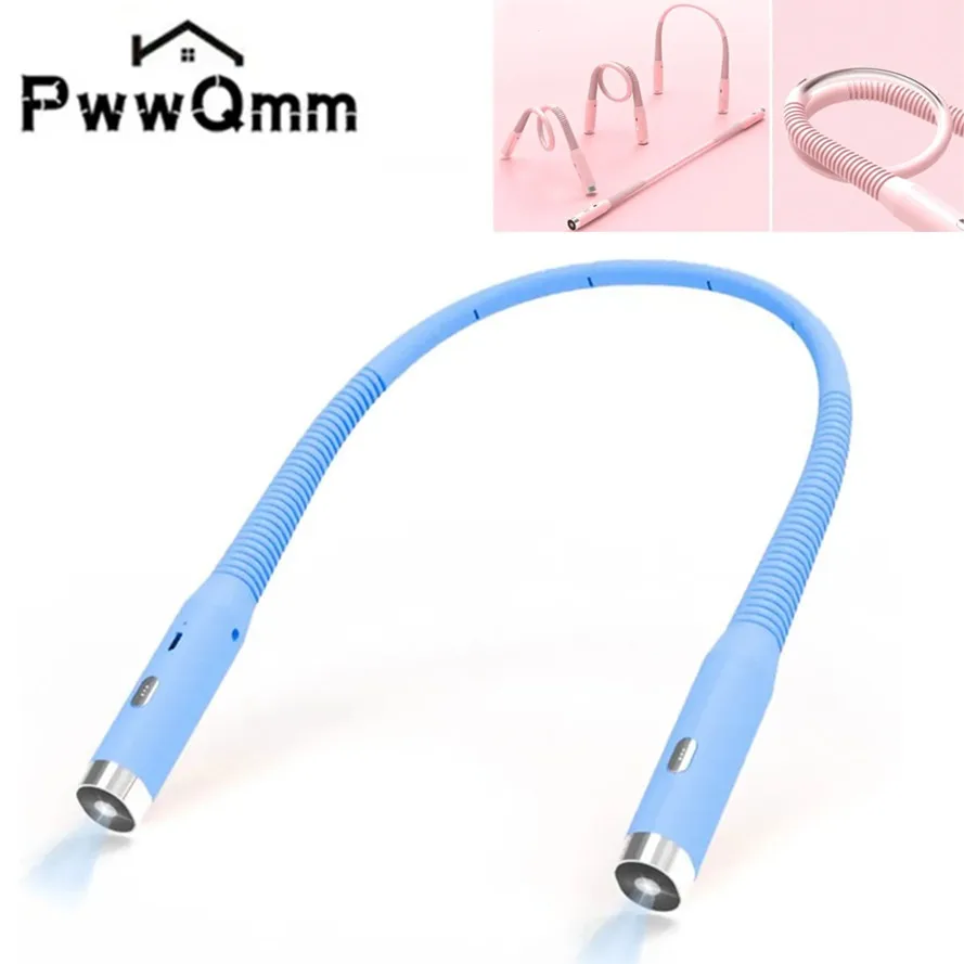 

PwwQmm LED Hanging Neck Reading Lamp Flexible Handsfree Portable Headband Versatile Lighting Book Lamp Hanging Neck Reading Lamp