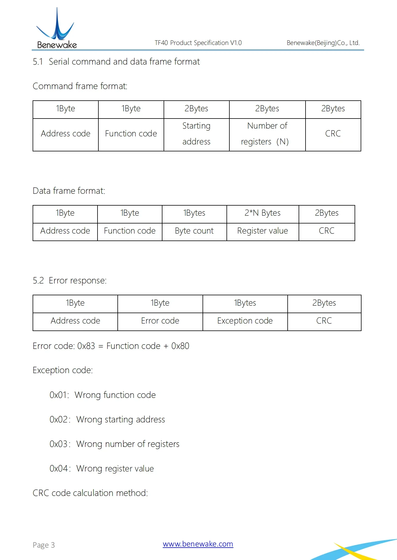 Benewake High Accuracy 40m LiDAR  Rangefinder TF40 for Industrial Application