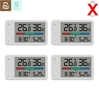 Youpin MiaoMiaoCe Mini Thermometer Hygrometer Sensor Multi-functional HD Digital Display Clock ABS Material Humidity Meter
