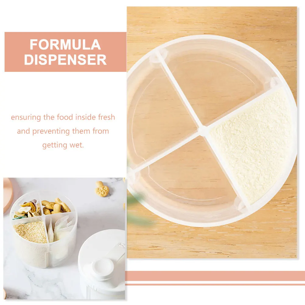

2 pcs Milk Powder Box Portable Formula Dispenser Travel Container Snack Storage LeakProof PP Infant Feeding Supplies Baby