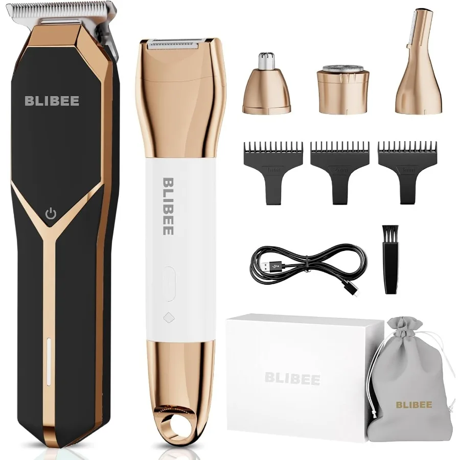 

Машинки для стрижки волос с триммером для бикини для женщин, водостойкая электрическая бритва и набор бритв для бикини 4 в 1, роскошный триммер для волос для влажной и сухой уборки тела