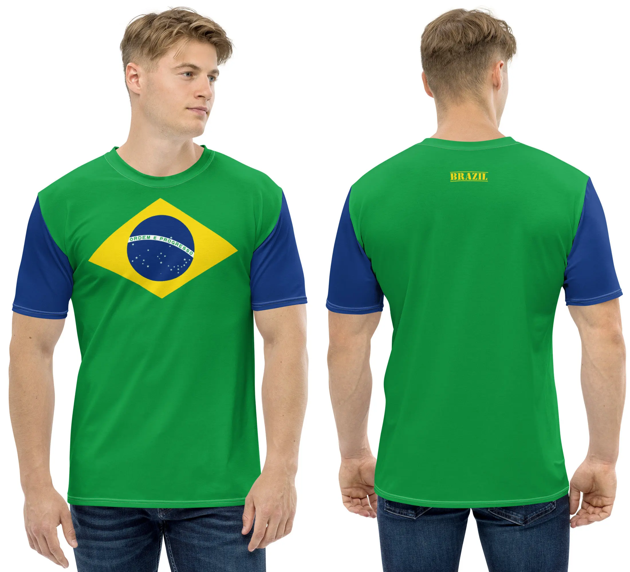 Funny Brazil Flag 3D T Shirt For Men Fashion Hip Hop O-neck Brazillian Style Short Sleeve Tops