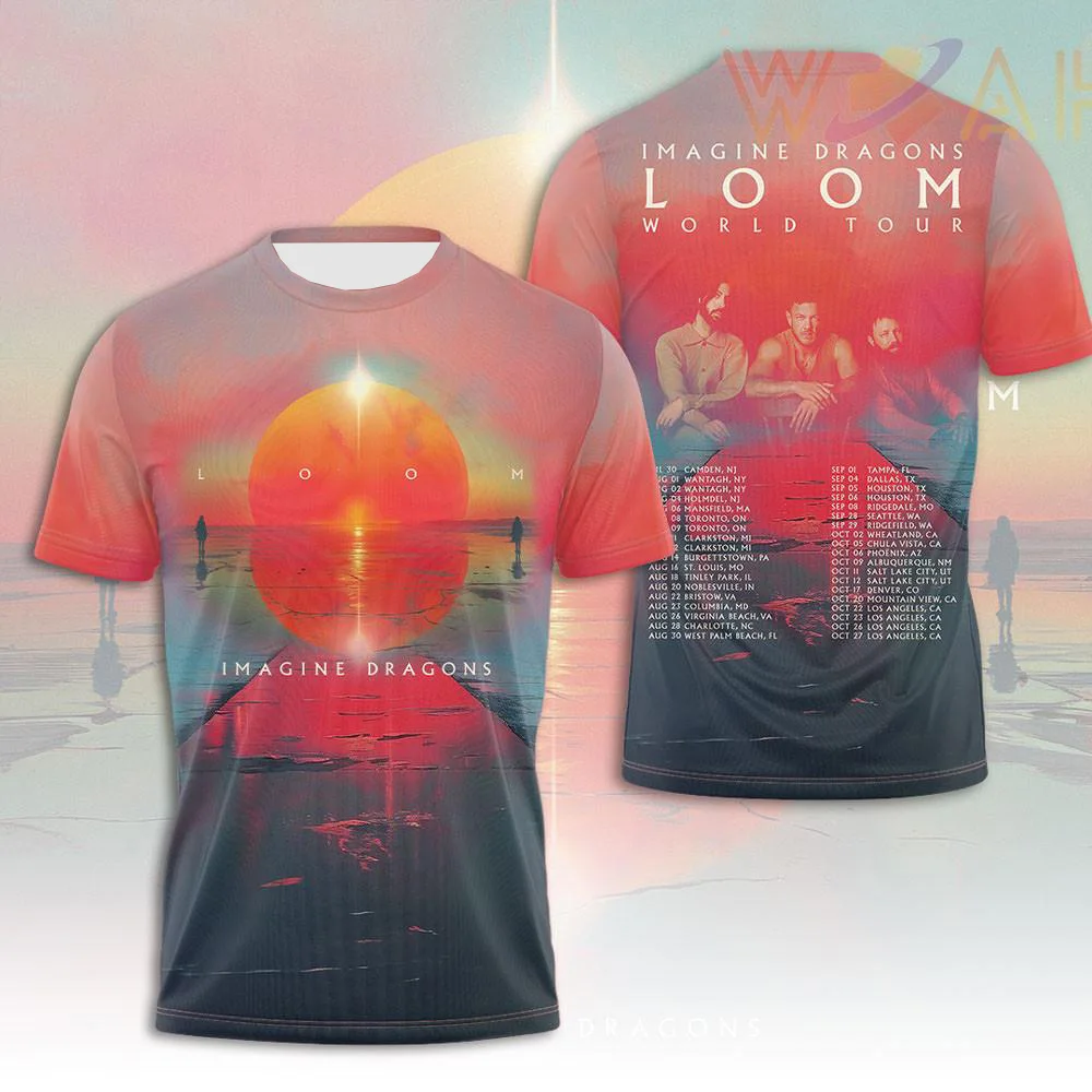 

Fashion Band 3D Full-print Short-sleeved Men's and Women's Adult Parent-child Sportswear Soft Quick-drying T-shirt