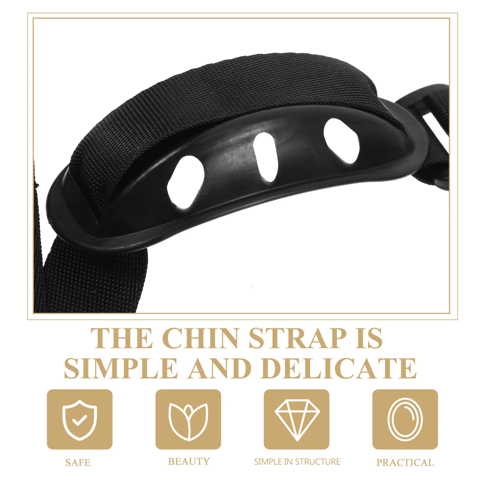 

2pcs For Hard Hat Lightweight Durable Chin Strap Replacement Accessory Portable Construction Hat