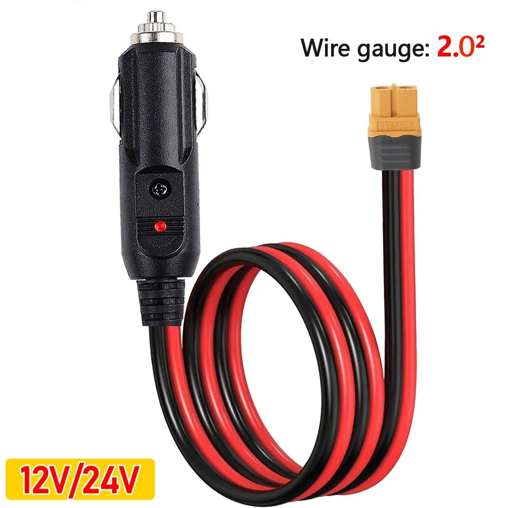 XT60 Female to Cigarette Lighter Socket Plug 12V 24V Chargin