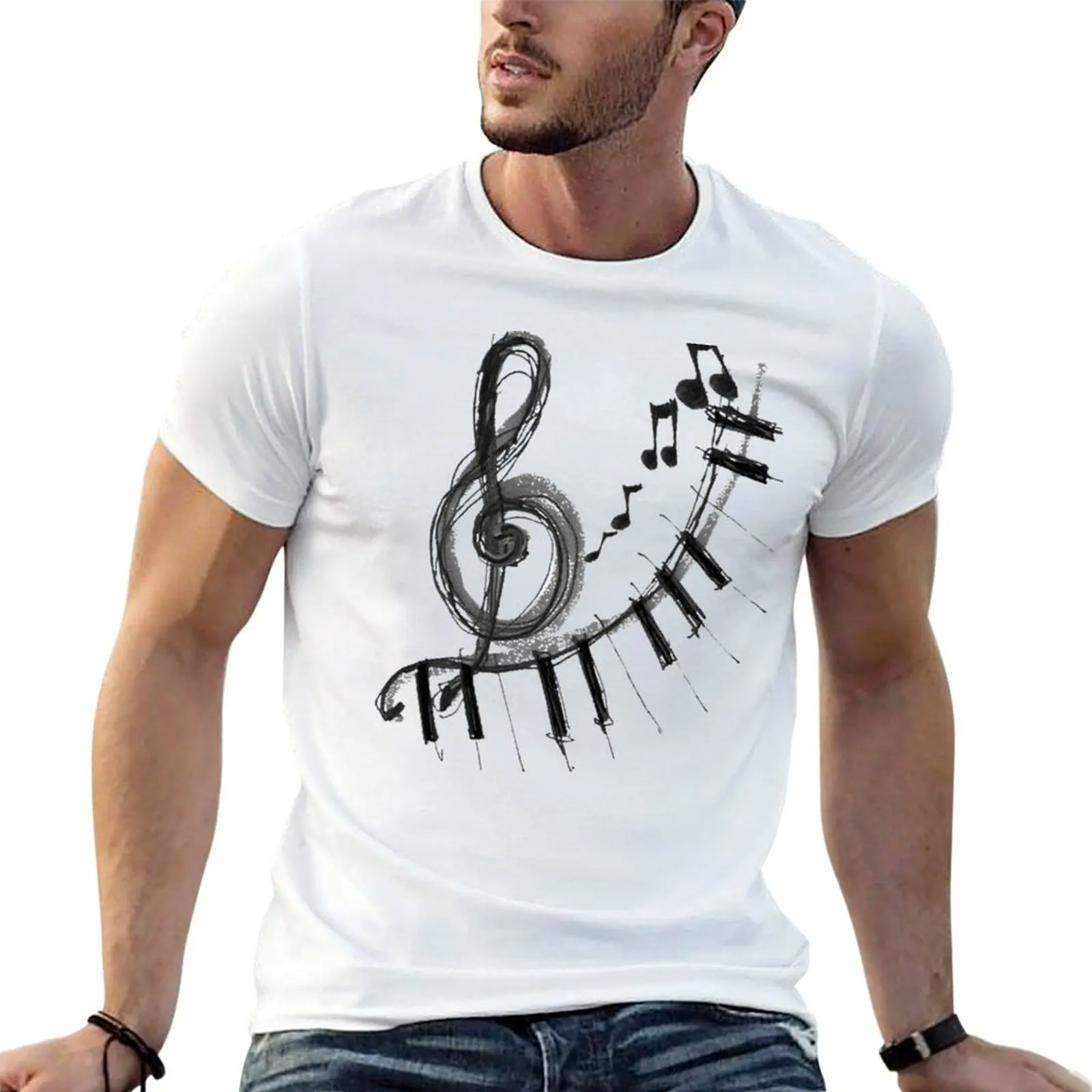 T-Shirt cotton shirt Music t 100% t man Verse cotton shirts