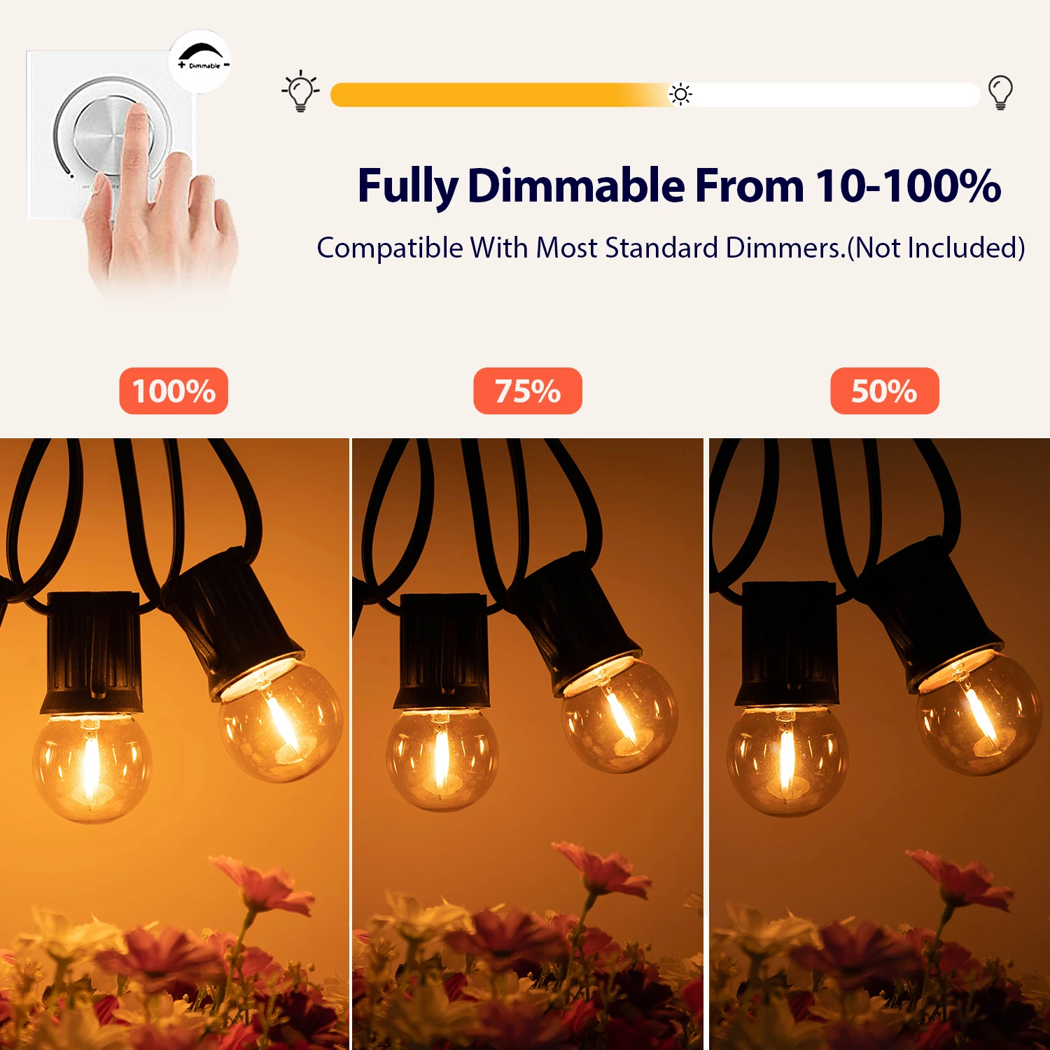 G40 غلوب اديسون مصباح 1 واط E27 قاعدة العتيقة كرة صغيرة سلسلة ضوء استبدال لمبة العنبر الزجاج الشفاف الدافئة الأبيض Led لمبة خيوط #4