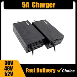 Electric Bike 5A Li-ion Battery Pack Charger DC XLR Lithium battery charger for 36V 42V 48V 54.6V 52V 58.8V