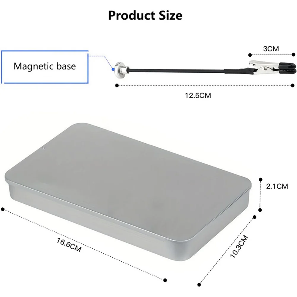 12PCS Model Support Clamps Made of Metal with Flexible Positioning and Anti Scratch Rubber Tips Including Storage Case