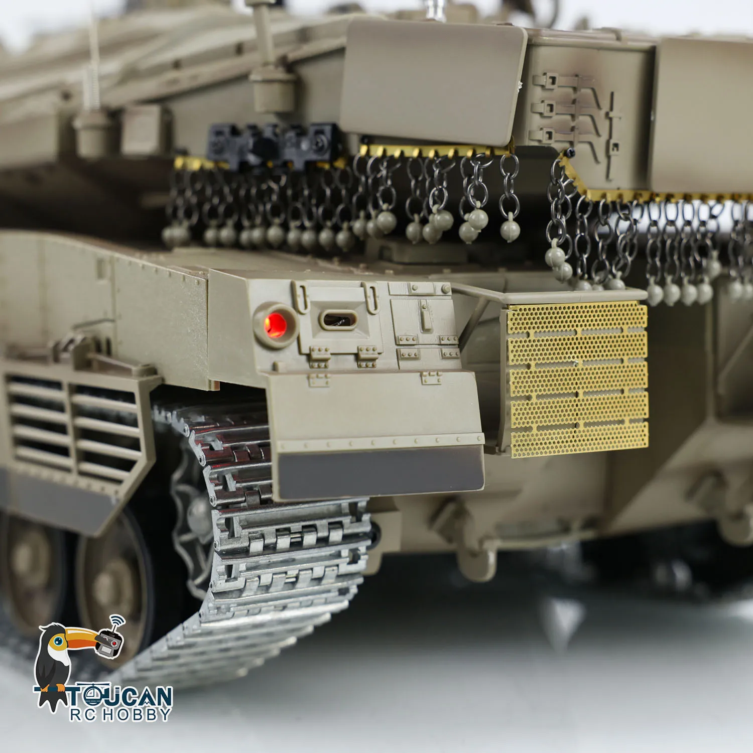

Heng Long 3958 1:16 RC Main Battle Tank IDF Merkava MK IV FPV Camera Upgrade Edition Barrel Recoil Smoke Unit Metal Tracked Toys