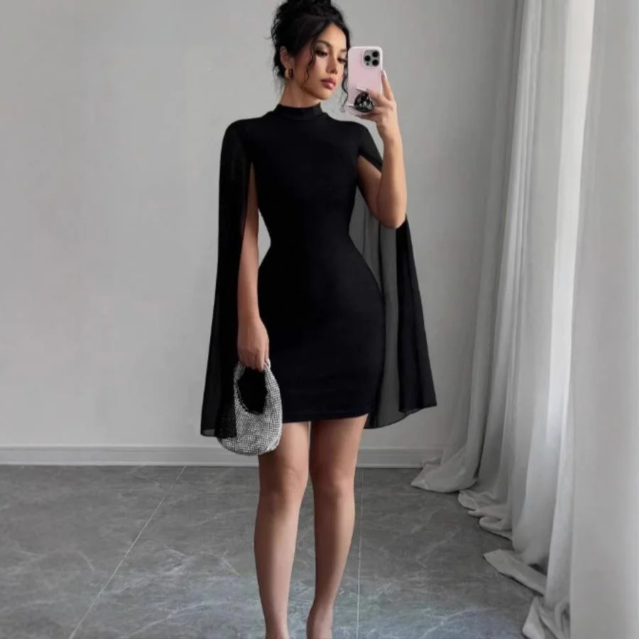 Ele Long Sve moulante Dr lectual Quali printemps automne coupe ajustée décontracté Sle taille moyenne t-shirt en Fiber d'acétate