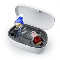 Over-the-counter hearing aids for seniors, Rechargeable hearing aids with noise reduction, Discreet and nearly invisible in-ear