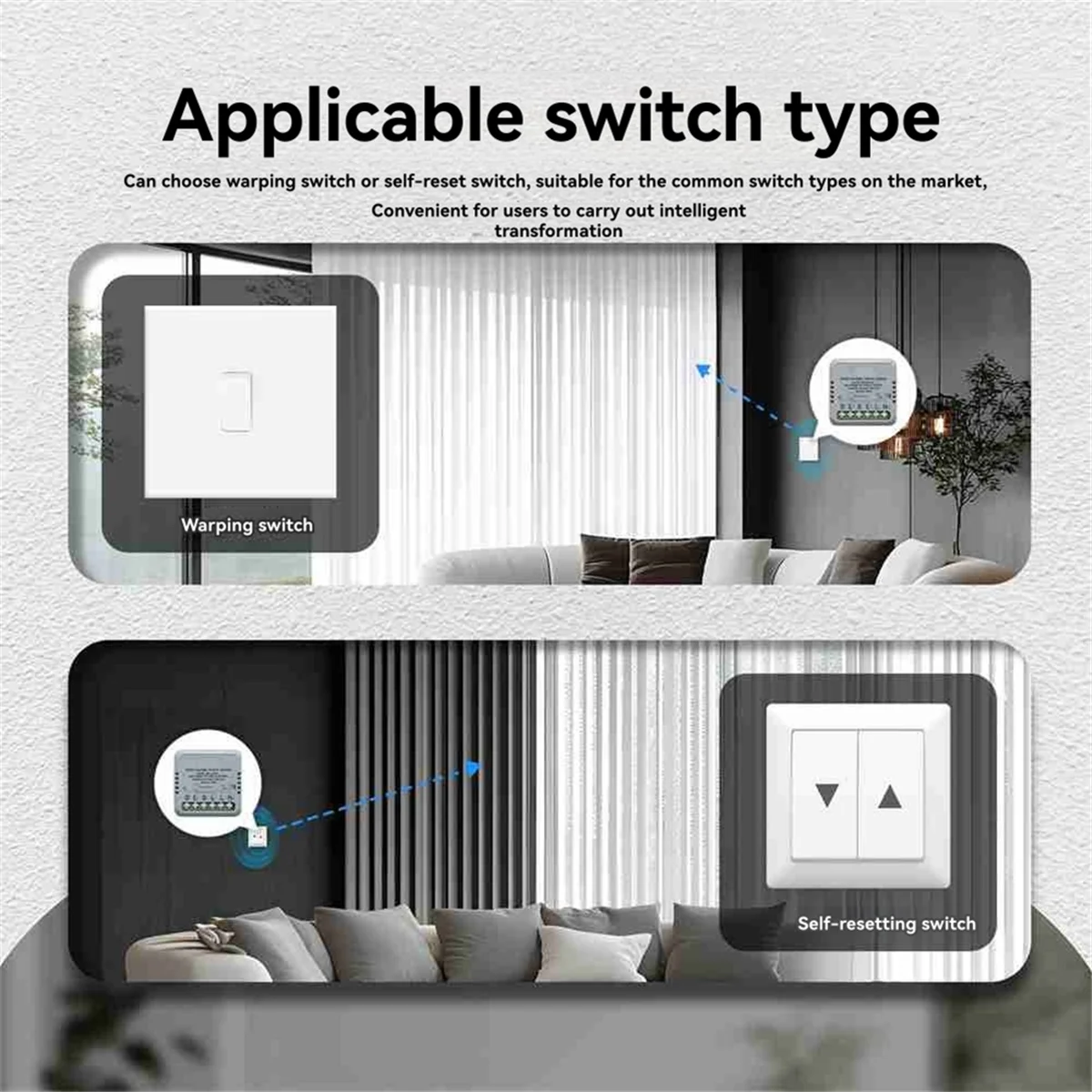 Tuya Zigbee Smart Curtain Switch Module Roller Blinds Motor Switch APP Remote Control Work with / Home