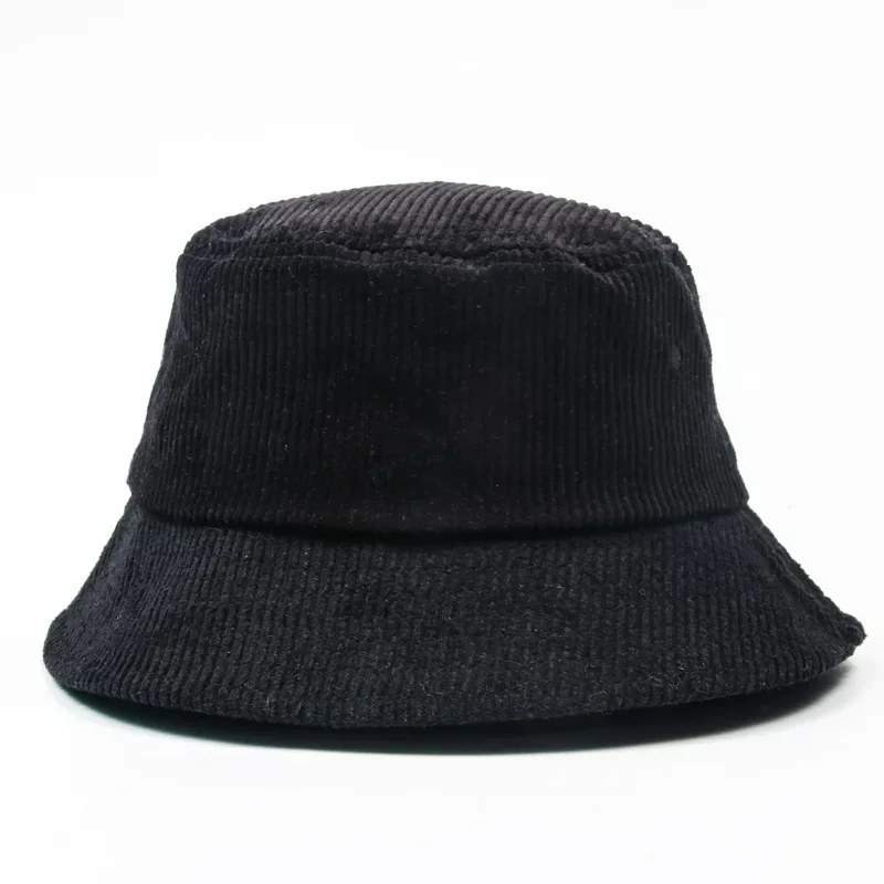 

Retro Corduroy Fisherman Bucket Hat - Streetwear Casual Cap for Men Women, Sun Protection Beach Outdoor