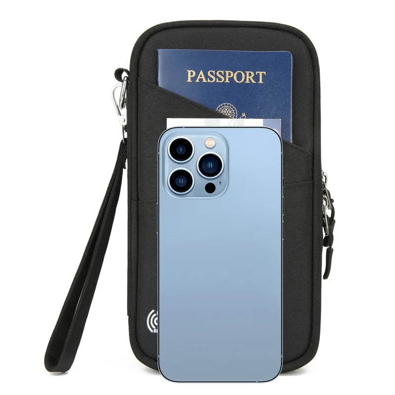 Document storage Travel boarding RFID passport protection business multi-function portable storage wallet