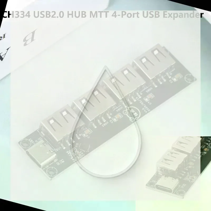High Speed 4 Port USB Splitter CH334 USB 2.0 Hub Cable Management for Office Study Peripherals Expansion