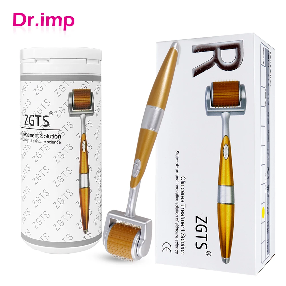 ZGTS-Titanium Dermoroller Micro Needle, Derma Roller, crescimento do cabelo, crescimento do pão, rejuvenescimento da pele, mesoterapia, Medical Grade, 192