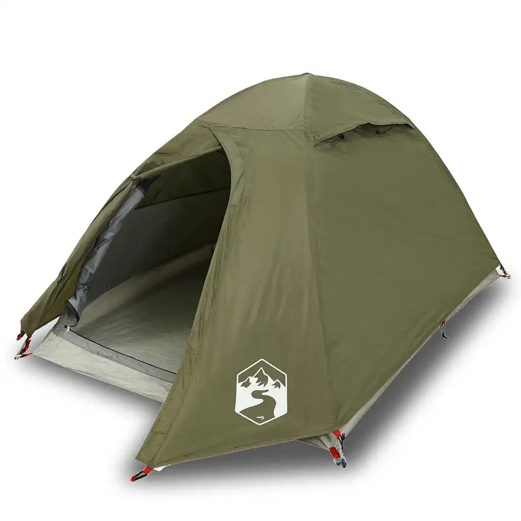 Wasserdichtes Tarnzelt für 2 Personen, Kuppelzelt, Lichtundurchlässig, Winddicht, Campingzelt für Festivals, Wandern, Backpacking, Camping, Angeln – Detail 14