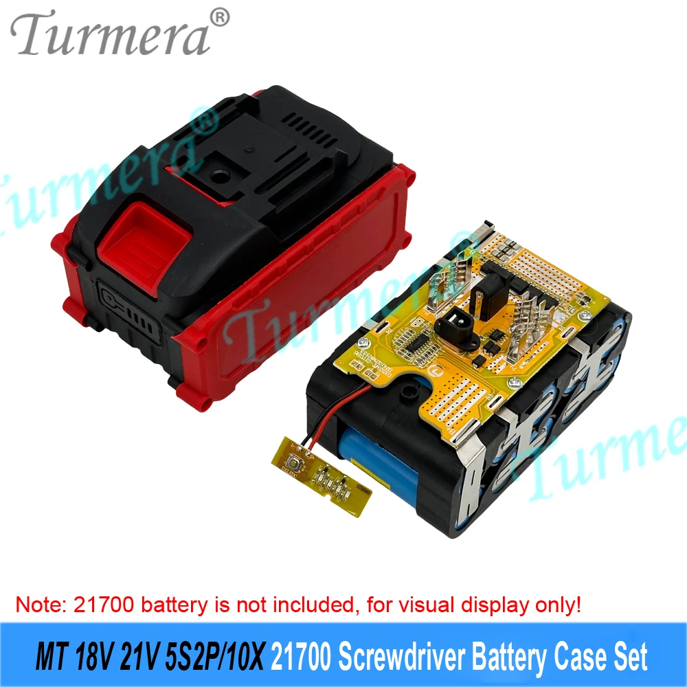 21700 Li-ion Battery Case 5/10/15/20 Cells 5S 50A BMS 18V 21V Screwdriver Box Fit for Lomvum Zhipu Hong Not Original For Makita