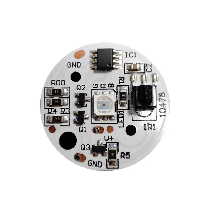 【ABUP】LED Lights Plate 5V Low Voltage RGB Color Lamp Board 3W Gradient Source IR 24-Key Wireless Remote Control Switch