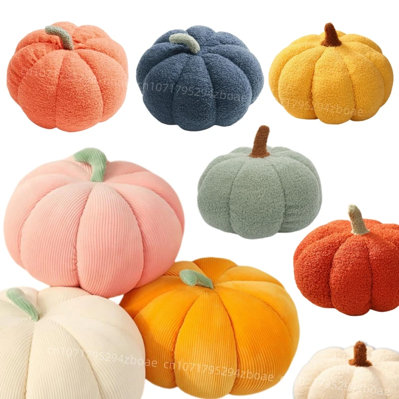 18-35cm Kawaii Nordic Halloween Pumpkin Plush Toy Plushie Soft Plant Stuffed Doll Holidays Props Decorative Throw Pillow For Kid