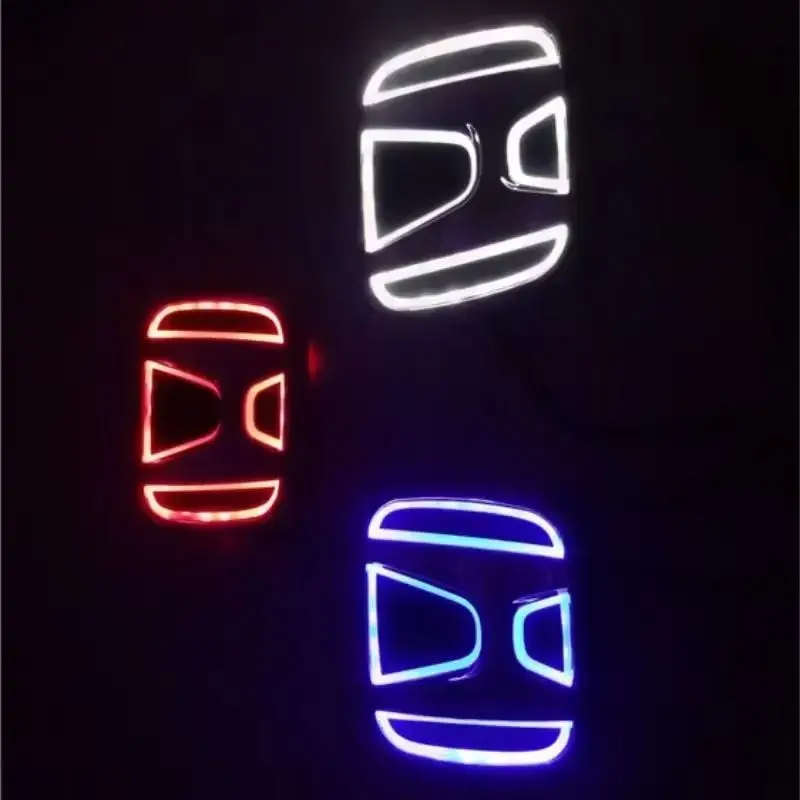 

Светодиодная подсветка для эмблемы и значка автомобиля (передняя/задняя) для Honda Accord, Civic, Fit, Odyssey, Pilot, CRV, XRV, Stream, Insight, City 5D