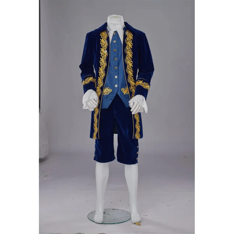 18th Century Victorian Aristocrat Gentleman Costume Outfits Medieval Royal Men Rococo Victorian Court Costume Men's Outfits