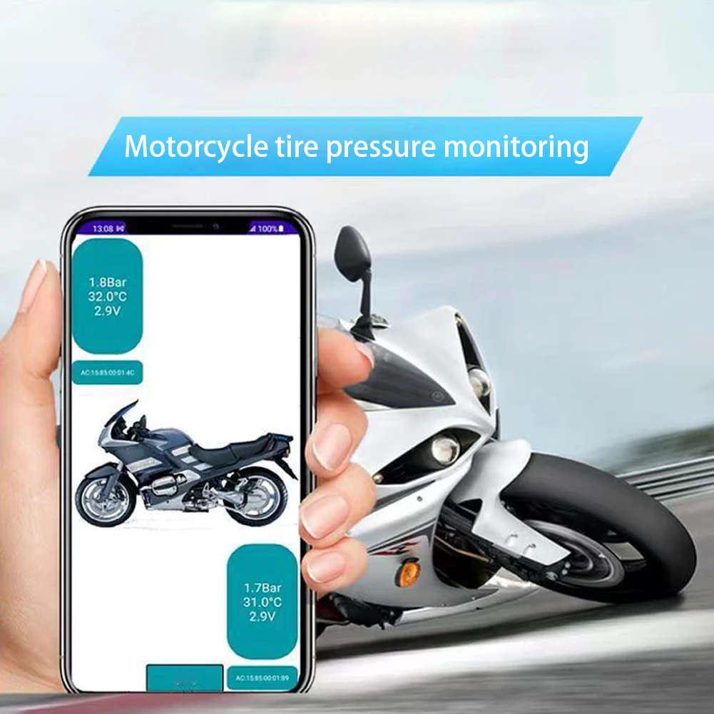 

2/4Pcs External Tire Pressure Monitoring System External Tyre Pressure Sensor Mobile Phone APP Display Car Tire Pressure Sensors