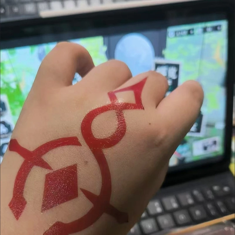 Honkai: Star Rail Phainon Anaxa Feixiao Puntelli Cosplay Adesivo per tatuaggio posteriore Adesivo per tatuaggio temporaneo Ragazza Ragazzo Impermeabile Tatto falso
