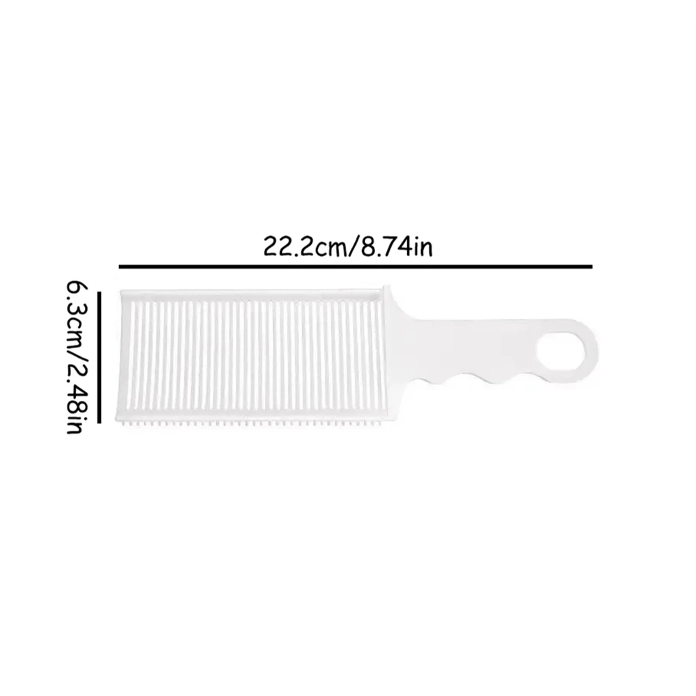 1PC Men's Haircut Comb Push Cut Comb Hair Cutting Comb Flat Top Comb Comb White Little Comb Position Aid Comb