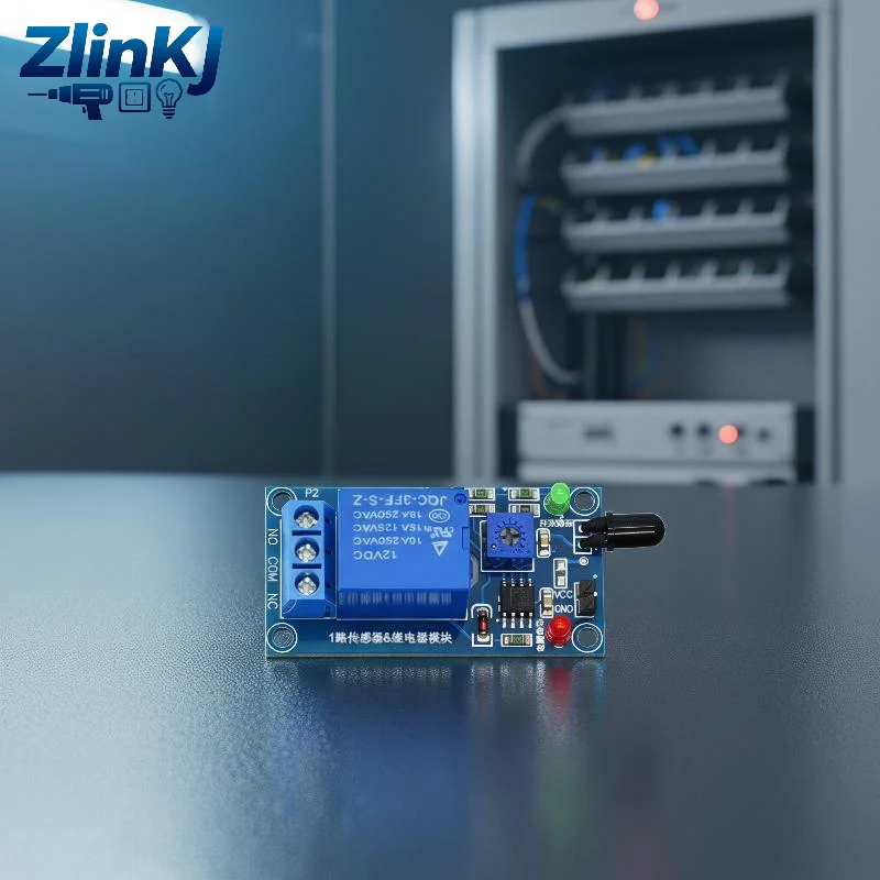 Reliable IR Flame Detection Sensor Module 1 Channel 5V 12V Fire Alarm Relay for Fire Alarm System Installation