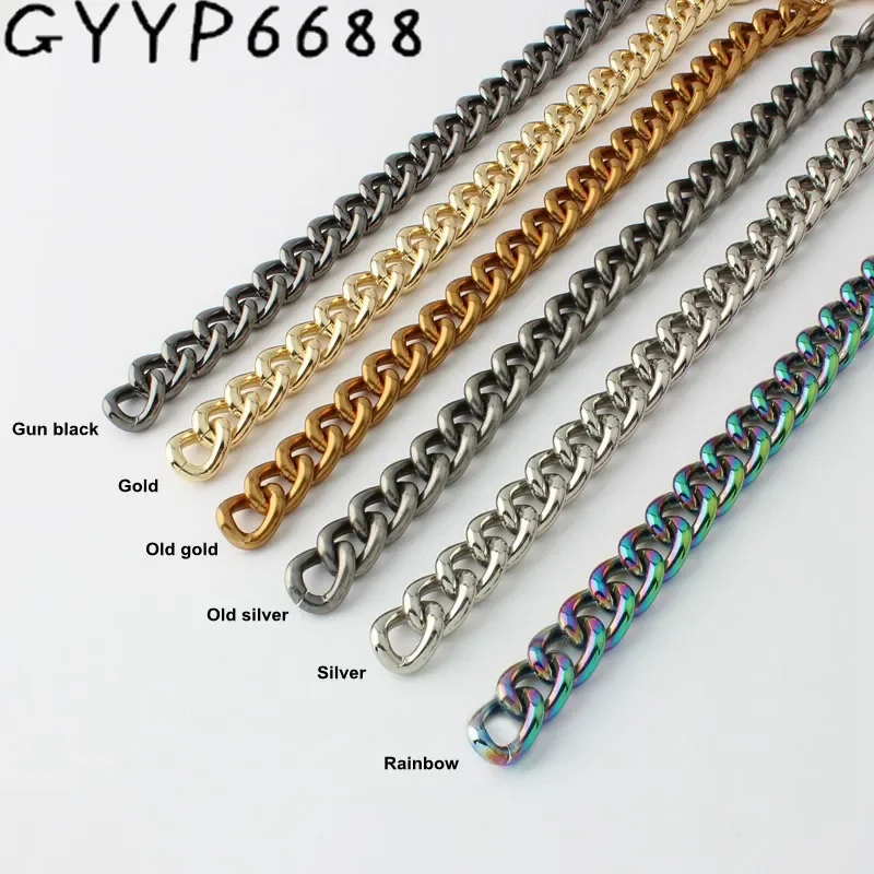 1Meter 11MM 13MM 17MM 22MM Aluminium Chain Light weight Chain For Handbag Purse Adjusted Strap Handbag Straps Bag Accessories